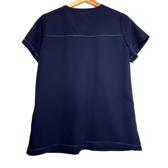Betsey Johnson | Navy Scrub Top with Pockets Sz S - Picture 5 of 7